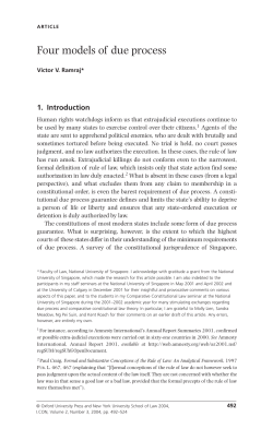 Four models of due process - Oxford Academic