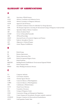glossary of abbreviations