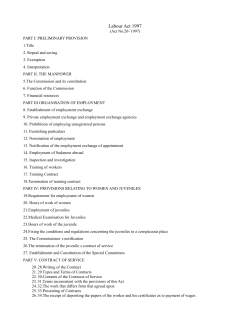 Labour Act 1997