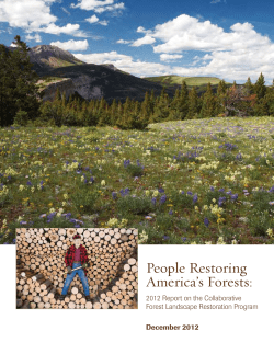 People Restoring America`s Forests: