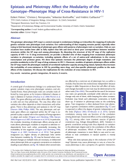 Epistasis and Pleiotropy Affect the Modularity of the Genotype