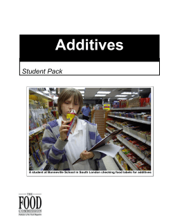 Additives - The Food Commission
