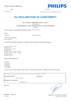 Declaration of Conformity