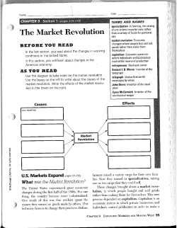 The Market Revolution