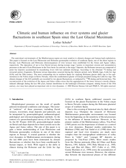 Climatic and human influence on river systems and