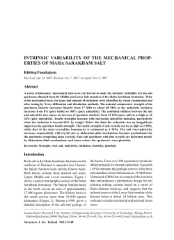 Intrinsic variability of the mechanical properties of maha sarakham salt
