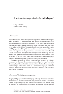 A note on the scope of adverbs in Malagasy