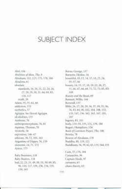 subject index - Union University