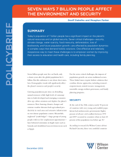 Seven Ways 7 Billion People Affect the Environment