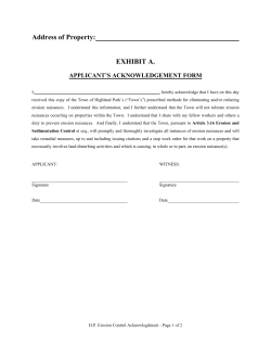 Erosion/Sedimentation Control