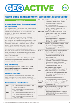 Sand dune management: Ainsdale, Merseyside