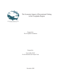 The Economic Impact of Recreational Fishing in the Everglades