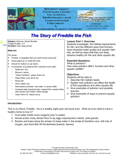 Freddie the Fish Lesson Gr2-3 - Western Upper Peninsula Center