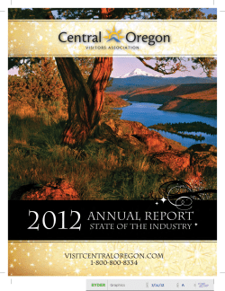 The Central Oregon Visitors Association will market and promote