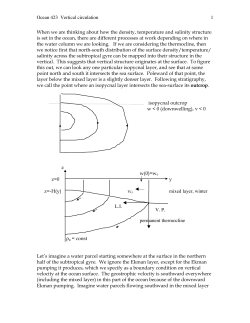 May 7 and May 12 Water masses