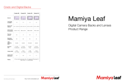 product range sheet