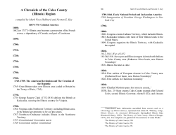 Chronicle of the Coles County Region