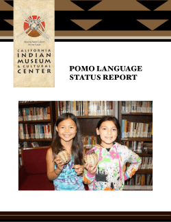 POMO LANGUAGE STATUS REPORT - California Indian Museum