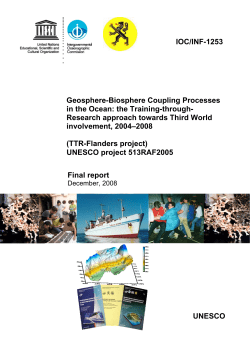 Geosphere-Biosphere Coupling Processes in the Ocean: the