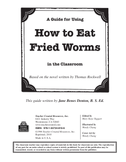 How to Eat Fried Worms