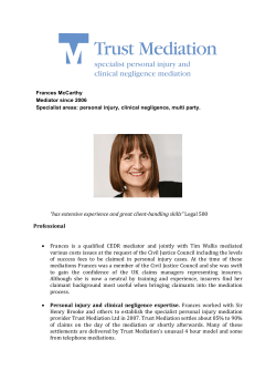 CV - Trust Mediation