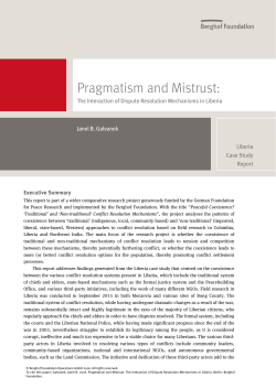 Pragmatism and Mistrust: The Interaction of Dispute Resolution