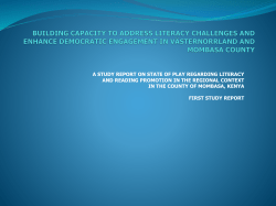building capacity to address literacy challenges and enhance