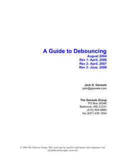 A Guide to Debouncing