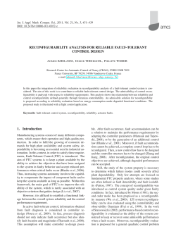 Reconfigurability analysis for reliable fault