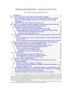 originalism and brown v. board of education