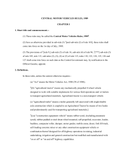 CENTRAL MOTOR VEHICLES RULES, 1989