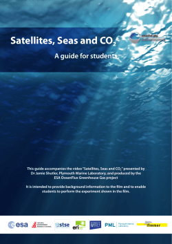 Satellites, Seas and CO2 - Plymouth Marine Laboratory