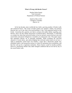 What is Wrong with Border Fences?