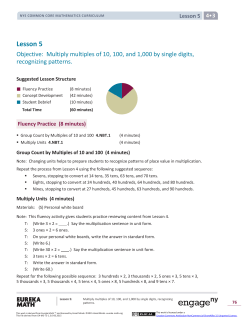 Grade 4 Mathematics Module 3, Topic B, Lesson 5