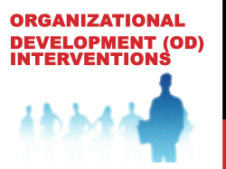Ch 8 OD Intervention Strategies