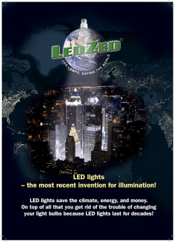 LED lights &ndash; the most recent invention for illumination!