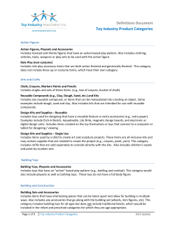 product category definitions