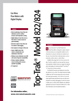 Gas Mass Flow Meters with Digital Display