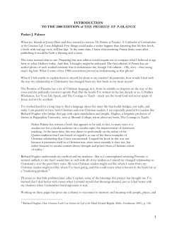 1 INTRODUCTION TO THE 2008 EDITION of THE PROMISE OF