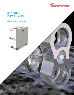 iH SERIES DRY PUMPS