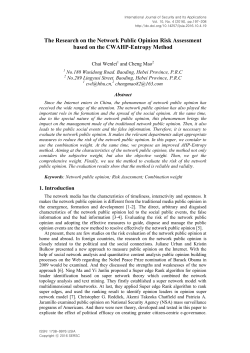 The Research on the Network Public Opinion Risk