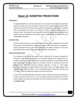 Sheet 12: ISOMETRIC PROJECTIONS