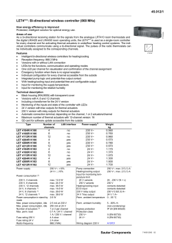 45.012/1 Sauter Components LET4***: Bi