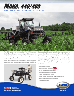 2016 GVM Mako 440/450 Literature