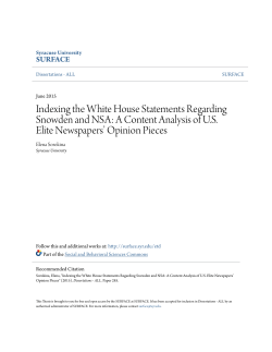 Indexing the White House Statements Regarding