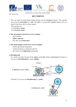 BELT DRIVES