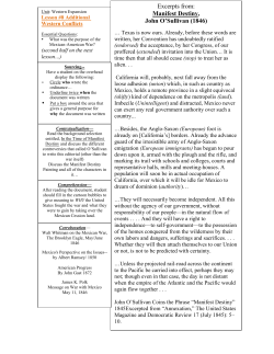 Excerpts from: Manifest Destiny, John O`Sullivan (1846)
