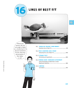 Drawing Lines of Best Fit