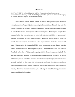 Is youth baseball safe? A computational and experimental