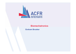 Biomechatronics